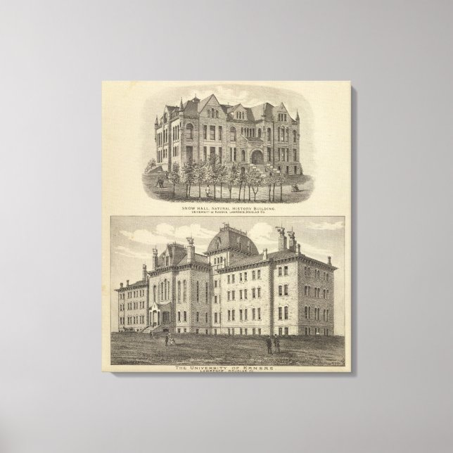 Die Universität Kansas Leinwanddruck (Vorderseite)