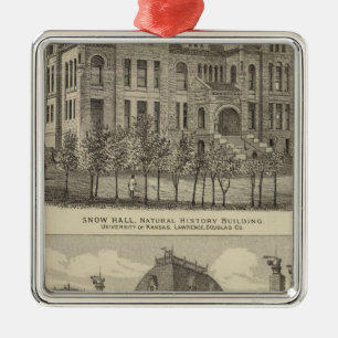 Die Universität von Kansas Silbernes Ornament