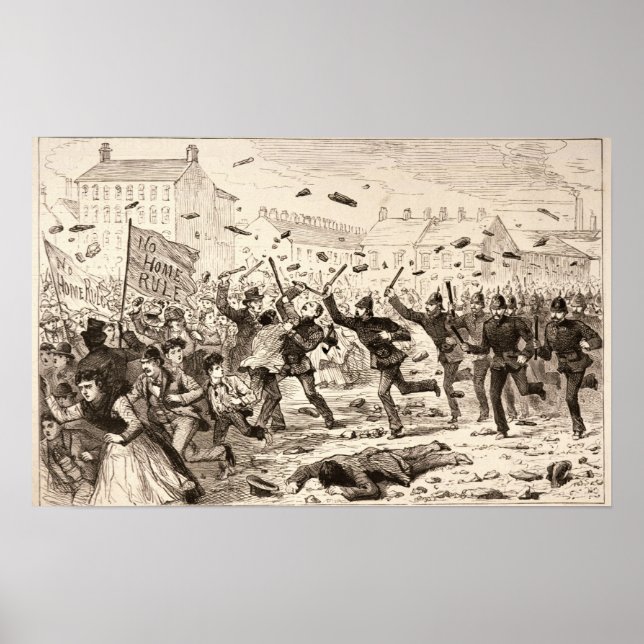 Die Unruhen in Belfast Poster (Vorne)