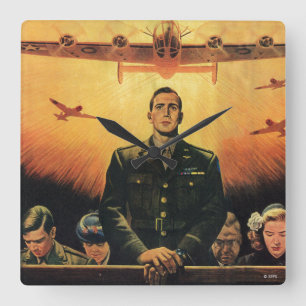 Die unsterbliche Harpie Quadratische Wanduhr