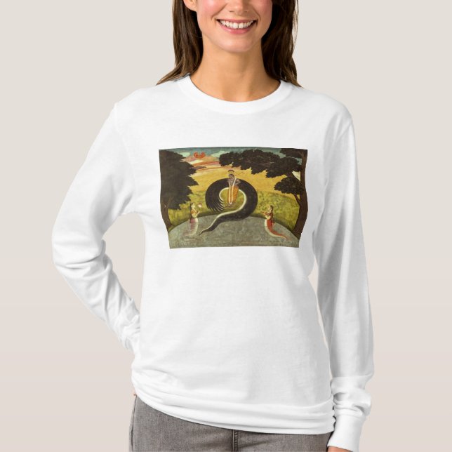 Die Unterordnung von Kaliya, Basohli, Pahari T-Shirt (Vorderseite)