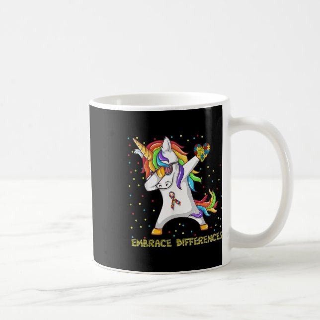 Die Unterschiede zwischen den Einhorn-Dabbing-Puzz Kaffeetasse (Rechts)