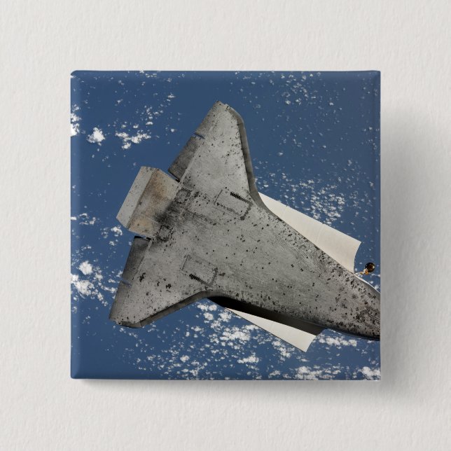 Die Unterseite des Space Shuttles Discovery 2 Button (Vorderseite)