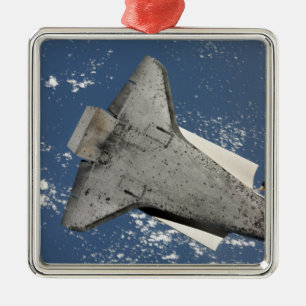 Die Unterseite des Space Shuttles Discovery 2 Ornament Aus Metall