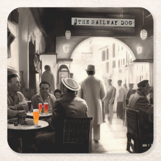 Die Untersetzer der Eisenbahn Casablanca