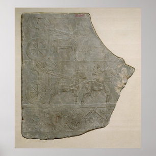 Die Unterstützung der assyrischen Armee im Kampf u Poster