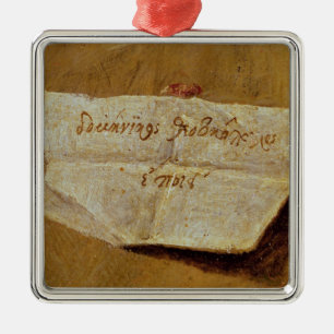 Die Unterzeichnung von El Greco Ornament Aus Metall