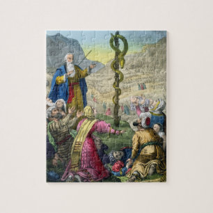 Die unverschämte Schlange, von einer Bibel Puzzle