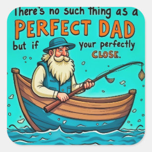 Die unvollkommene Reise der Vaterschaft Quadratischer Aufkleber