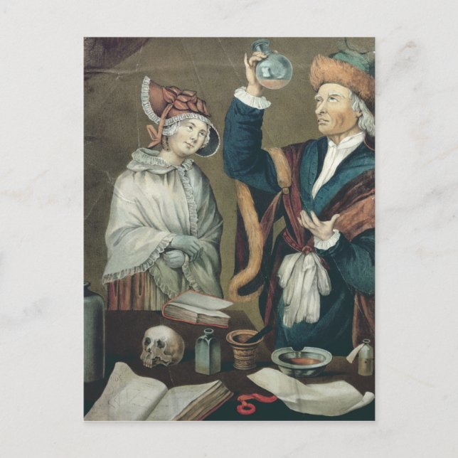 Die Urinuntersuchung Postkarte (Vorderseite)