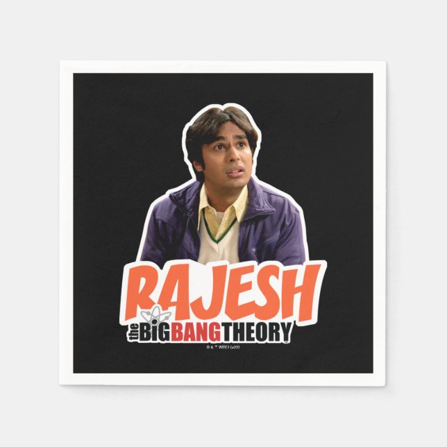 Die Urknalltheorie | Rajesh Serviette (Vorderseite)