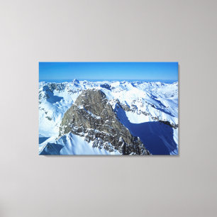 Die Urlaubskarte Roggspitze St Anton Leinwanddruck