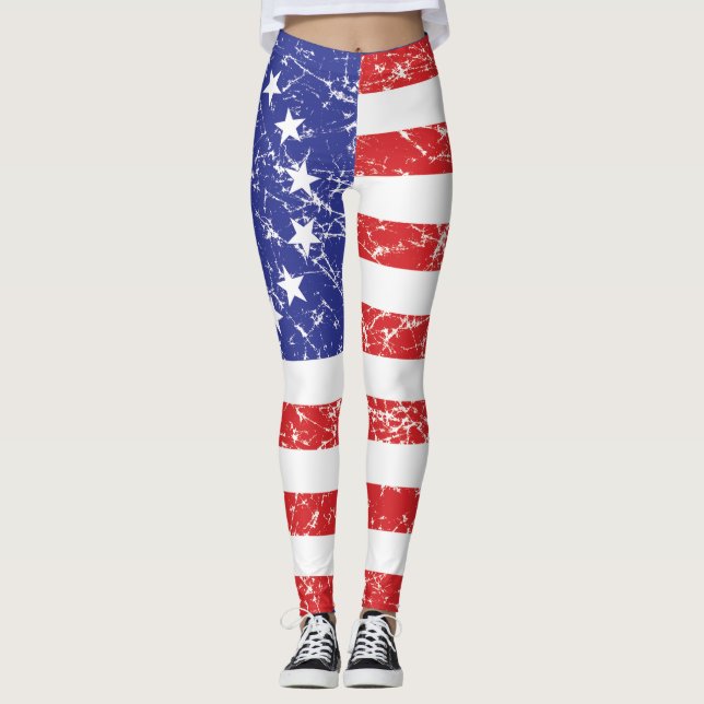 Die ursprüngliche Betsy-Ross-Flagge Leggings (Vorderseite)