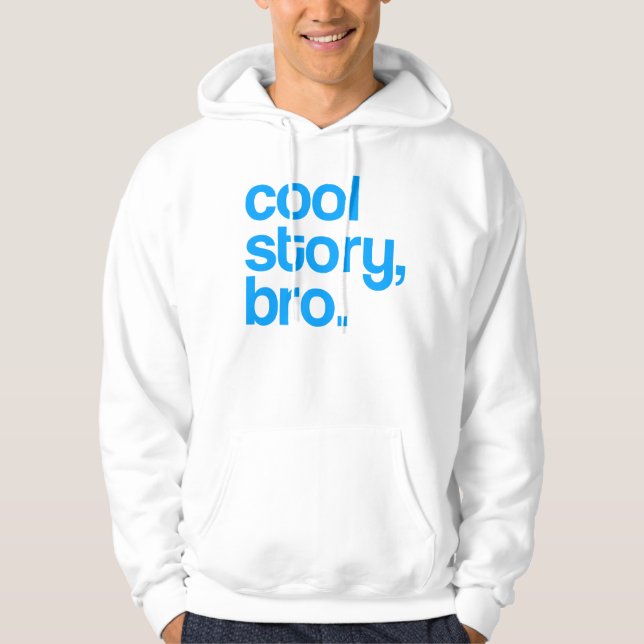 Die URSPRÜNGLICHE COOLE GESCHICHTE BRO hellblau Hoodie (Vorderseite)