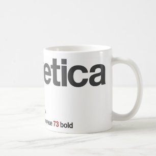 Die ursprüngliche große LoveHelvetica Logo-Tasse Kaffeetasse