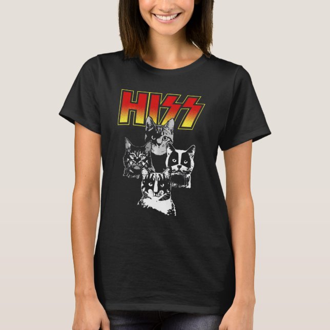 Die ursprüngliche HISS-Katze T-Shirt (Vorderseite)