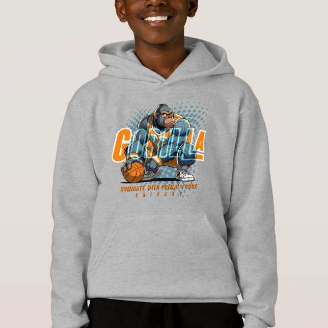 Die ursprüngliche Kraft von Basketball | Kinder Hoodie (Vorderseite)