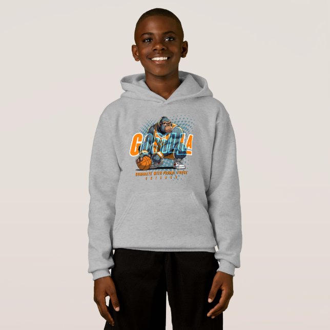 Die ursprüngliche Kraft von Basketball | Kinder Hoodie (Vorne ganz)