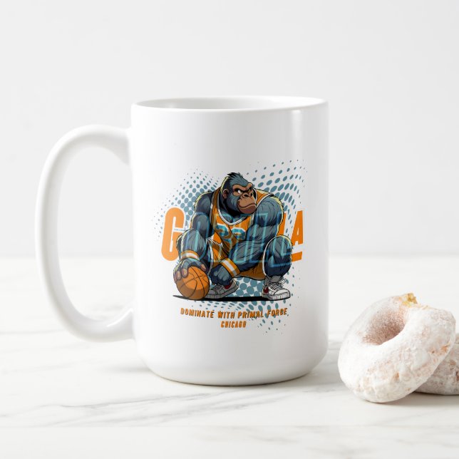 Die ursprüngliche Kraft von Basketball | Klassisch Kaffeetasse (Mit Donut)