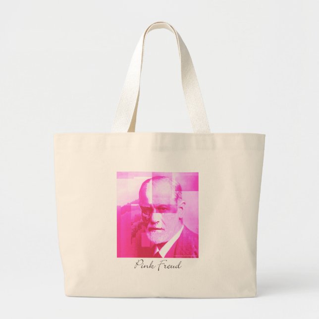 Die ursprüngliche rosa Freud-Tasche Jumbo Stoffbeutel (Vorne)
