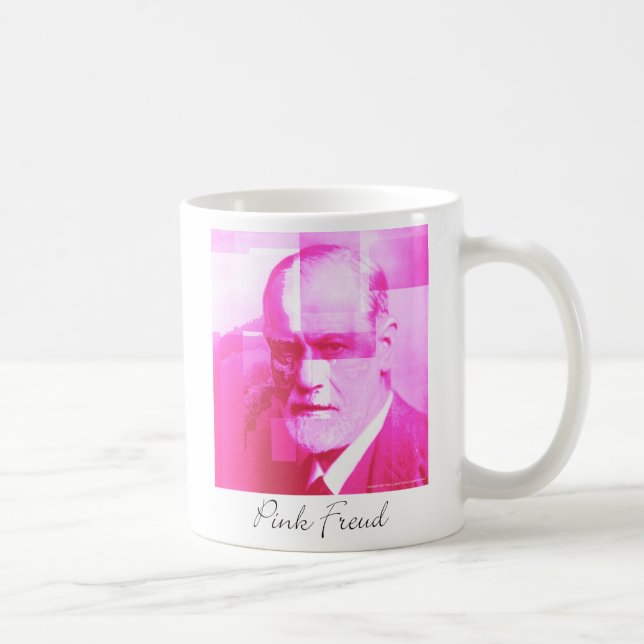Die ursprüngliche rosa Freud-Tasse Kaffeetasse (Rechts)