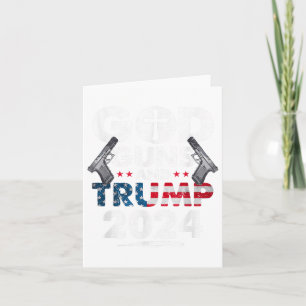 Die US-amerikanische Fahne "God Guns and Trump 202 Karte