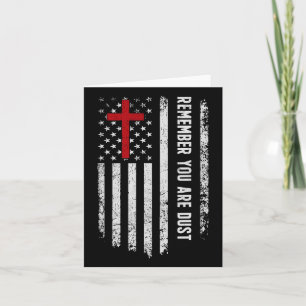 Die US-Flagge Kreuz Denken Sie daran, Sie sind Sta Karte