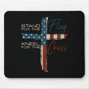 Die US-Flagge religiöses Zitat 4. Juli Christliche Mousepad