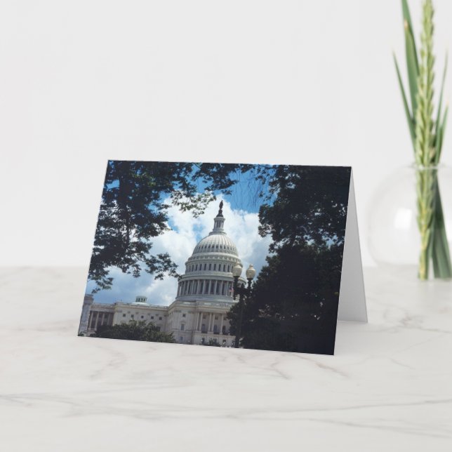 Die US-Hauptstadt Karte (Vorderseite)