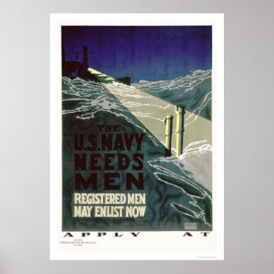 Die US-Marine braucht Männer (US02300) Poster