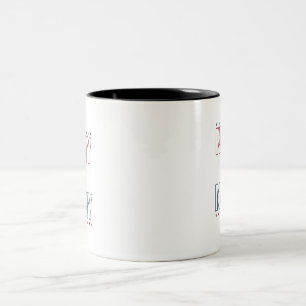 Die US-Marine moderner, roter Weiß und blauer Himm Zweifarbige Tasse