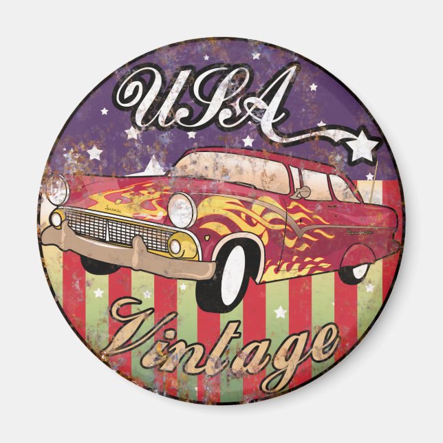 Die USA 59 Vintag Magnet (Vorne)