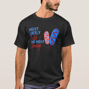 Die USA am 4. Juli essen wahrscheinlich am meisten T-Shirt