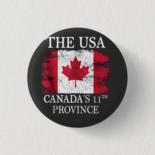 Die USA, Kanadas 11. Provinz Kanada Amerika Button (Vorderseite)