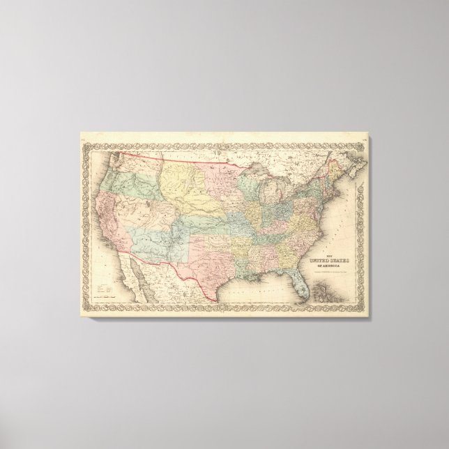 Die USA Leinwanddruck (Vorderseite)