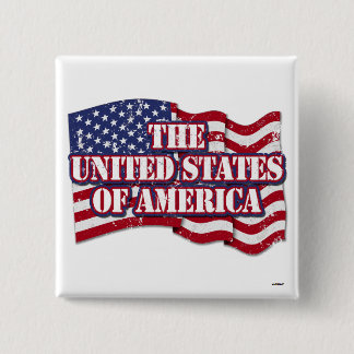 Die USA mit Flaggenproblemen Button