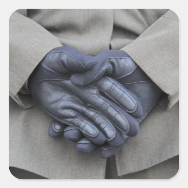 Die USA New York Quadratischer Aufkleber (Vorderseite)