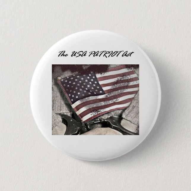 Die USA Patriot Act Button (Vorderseite)