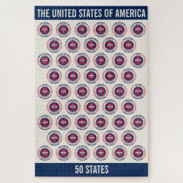Die USA Patriotic 50 Staaten Puzzle