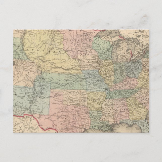 Die USA Postkarte (Vorderseite)