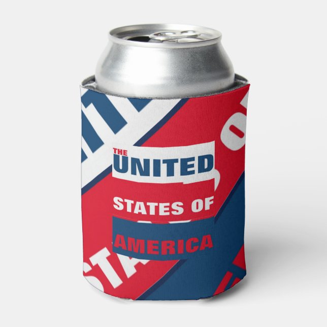 Die USA trinken Dosenkühler (Kanne Vorderseite)