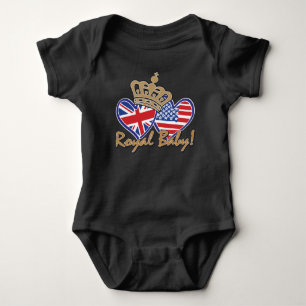 Die USA und das Vereinigte Königreich tragen eine  Baby Strampler