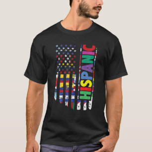 Die USA und die lateinamerikanischen Länder fahnen T-Shirt