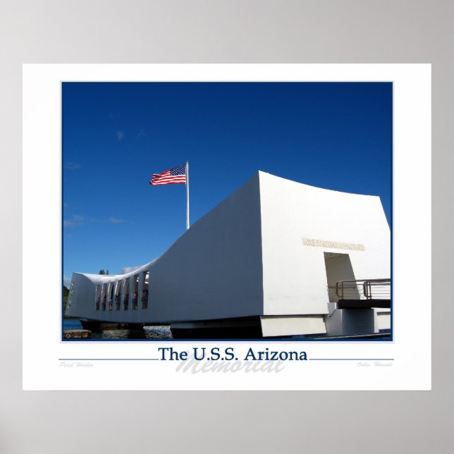Die USS ARIZONA Poster (Vorne)