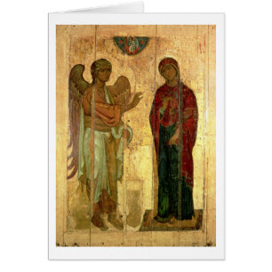 Die Ustiug Ankündigung, c.1130-40 (Tempera auf