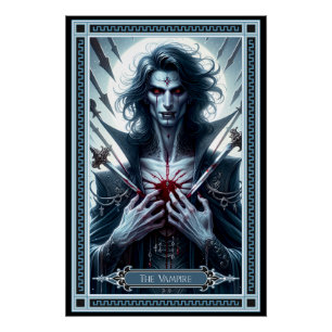 Die Vampire-Tarot-Karte Poster
