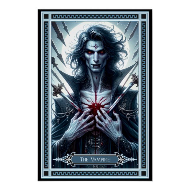 Die Vampire-Tarot-Karte Poster (Vorderseite)