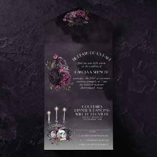 Die Vampirin   Moody Gothic Vampy Glam All In One Einladung