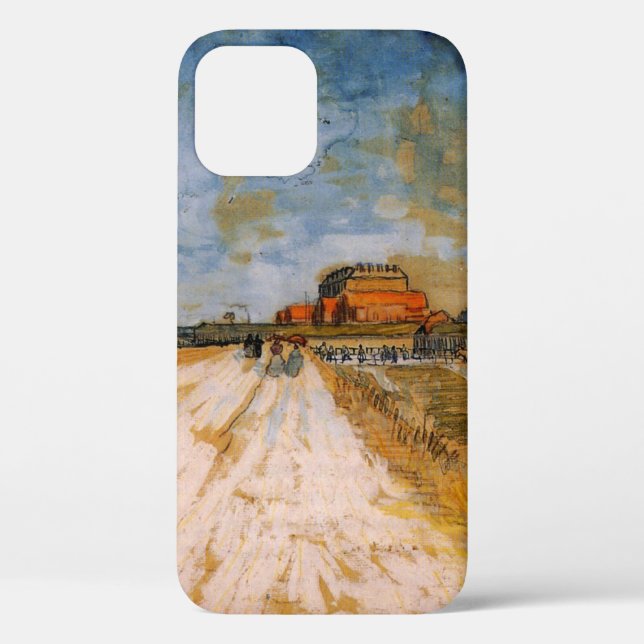 Die Van Gogh Road verläuft neben den Pariser Rampa Case-Mate iPhone Hülle (Rückseite)