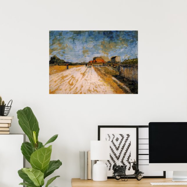 Die Van Gogh Road verläuft neben den Pariser Rampa Poster (Heimbüro)